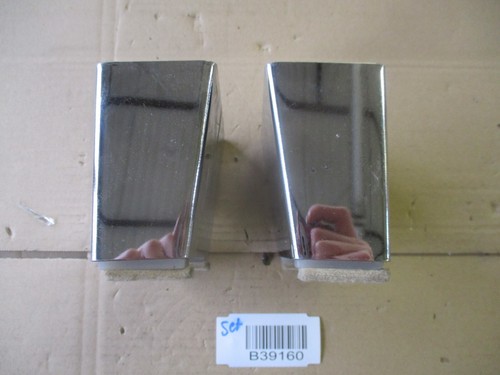 Opel Oldtimer Youngtimer Kapitän Blitz Chrom Halter Haltebock Stoßstange SET - Bild 5 von 7