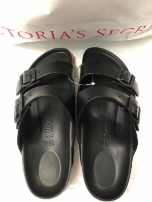 【関税&送料込】Birkenstock Black Arizona Essentials Slide Birkenstock Arizona Essentials EVA Slide Sandal - Men's