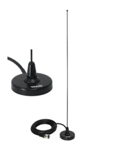 VHF Antenna With 2 1/2" Magnet Mount PL259 For Mobile Radio 1000-UHF Tram Unity