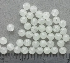 8mm 200 Count Round Glo Glow in Dark Beads USA Fishing Tackle Free Shipping