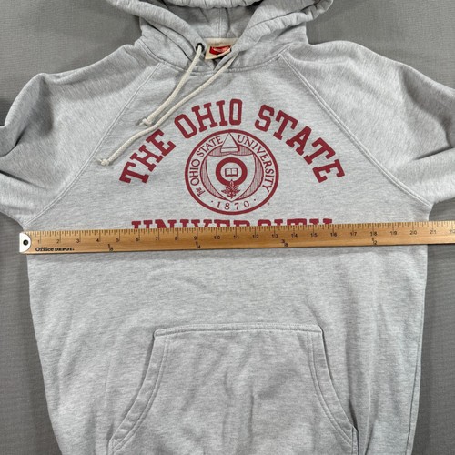 HOMAGE Ohio State Buckeyes Pullover Hoodie Mens Small Gray Crest Fleece OSU - Picture 4 of 8
