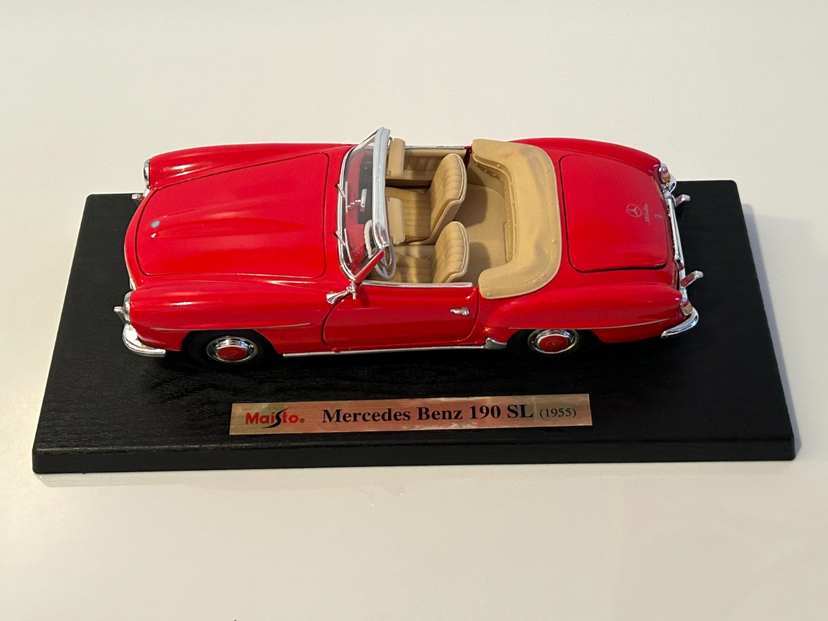 Maisto 1955 Mercedes-Benz 190SL Red Convertible Diecast Special