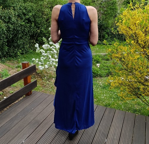 Blaues Abendkleid mit Beinschlitz Grösse S. Neu - Bild 3 von 3