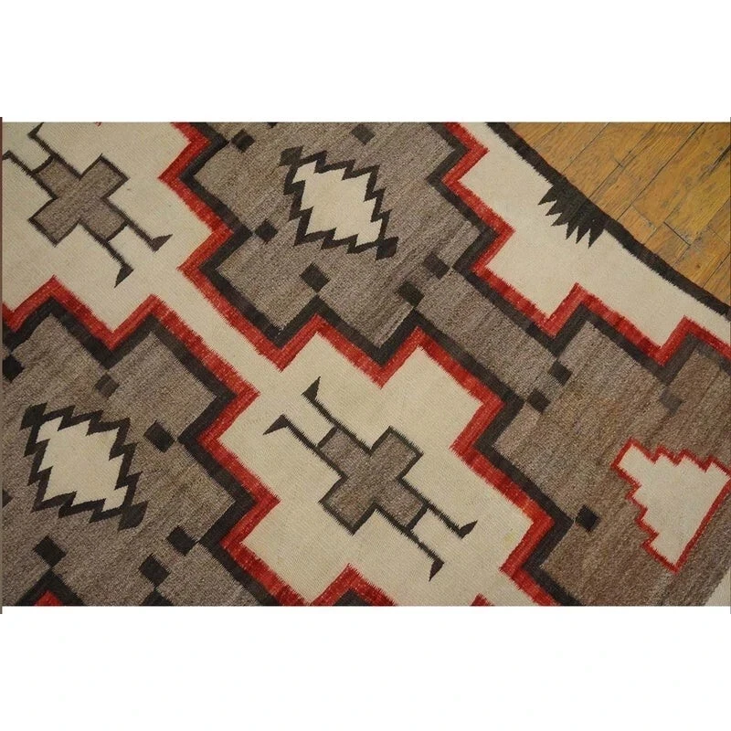 Alfombra navajo suroeste de 6x9 pies tejida a mano estilo nativo americano tribal 100 % lana alfombra Foto 4 de 4
