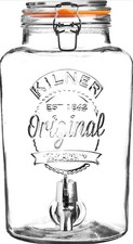 5 Litre Kilner Glass Drinks Dispenser Punch Cocktail Christmas Party BBQ Water