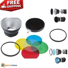 Enhance Your Lighting with AD-R14 Reflector  5 Color Filters for Godox Flashes