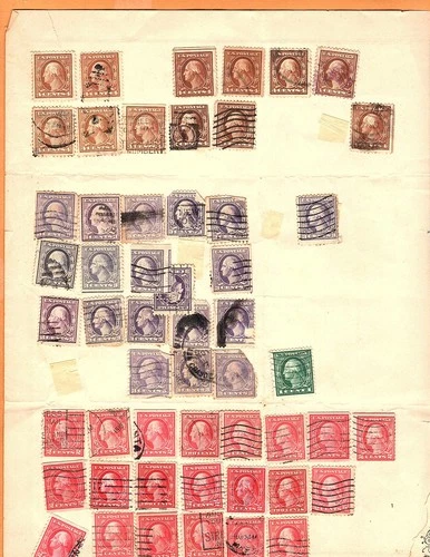 COLLECTION OF  15 MOUNTED  PAGES OF US STAMPS  STARTING BID $.99c