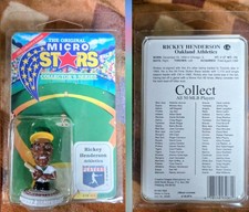 The Original Microstars Rickey Henderson Oakland Athletics NIP Mini Figurine 