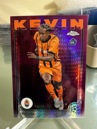 2024-25 Topps Chrome UCC Kevin Rookie Magenta /75 FC Shakhtar Donetsk RC SP