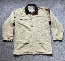 Authentic Boeing Canvas Chore Vintage Jacket Coat Corduroy Collar Flannel Lined