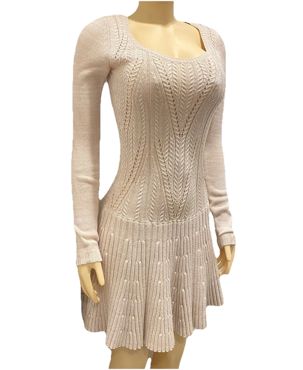 tan knit dress Rosewood Knit Dress / Savannah Tan / L / Cynthia Rowley main image 0