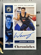 2021 Panini Chronicles Draft Picks  Johnny Wang Basketball Auto  #CR-JWA Titans