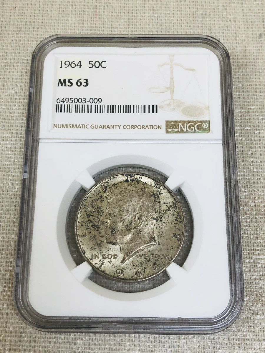 MS 63 Graded 1964 Kennedy US Half Dollars (1964-Now) for sale | eBay
