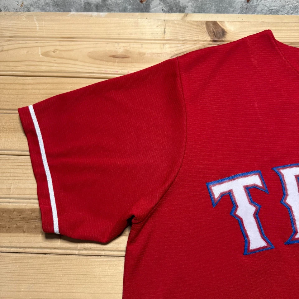 Camiseta deportiva de béisbol Rougned Odor #12 Texas Rangers MLB botón completo hecha en EE. UU. - grande Foto 4 de 4