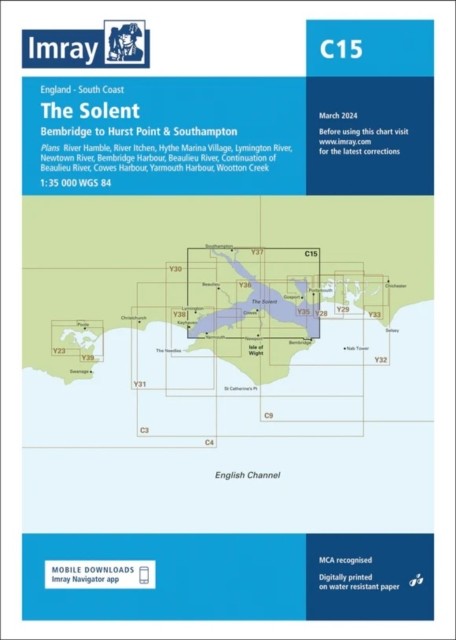 Imray Chart C15 The Solent : Bembridge to Hurst Point and Southampton - Image 4
