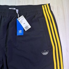 Adidas Originals Track Pant Black/Bogold 3 Stripes Trefoil Size XXL 2XL NWT