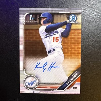 2019 Bowman Draft Chrome Draft Pick Auto Kody Hoese #CDA-KH Auto (2)