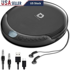 Portable CD Player W/ 60s Anti Skip 3.5mm AUX Connection Long Battery Life New
