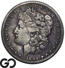 1894-S Morgan Silver Dollar Coin *Key Date* Subtle Toner, VF+