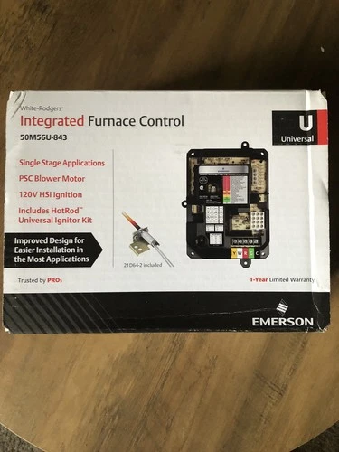 New White-Rodgers 50M56U-843  50M56 Furnace Control Board Universal kit w/hotrod