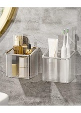 2 Pack Wall Toothbrush Holder for Shower Adhesive Shower Holder for Tooth Bru...