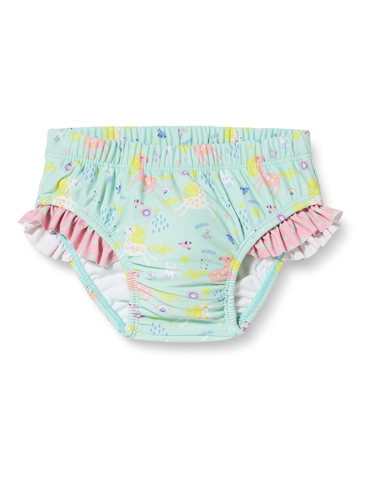 Couche-Culotte de Bain Anti-UV Menthe pour les Journées à la Plage en Famille