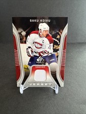 2006-07 Upper Deck SP GAME USED AUTH. FABRICS JERSEY #AF-SK Saku Koivu CANADIENS