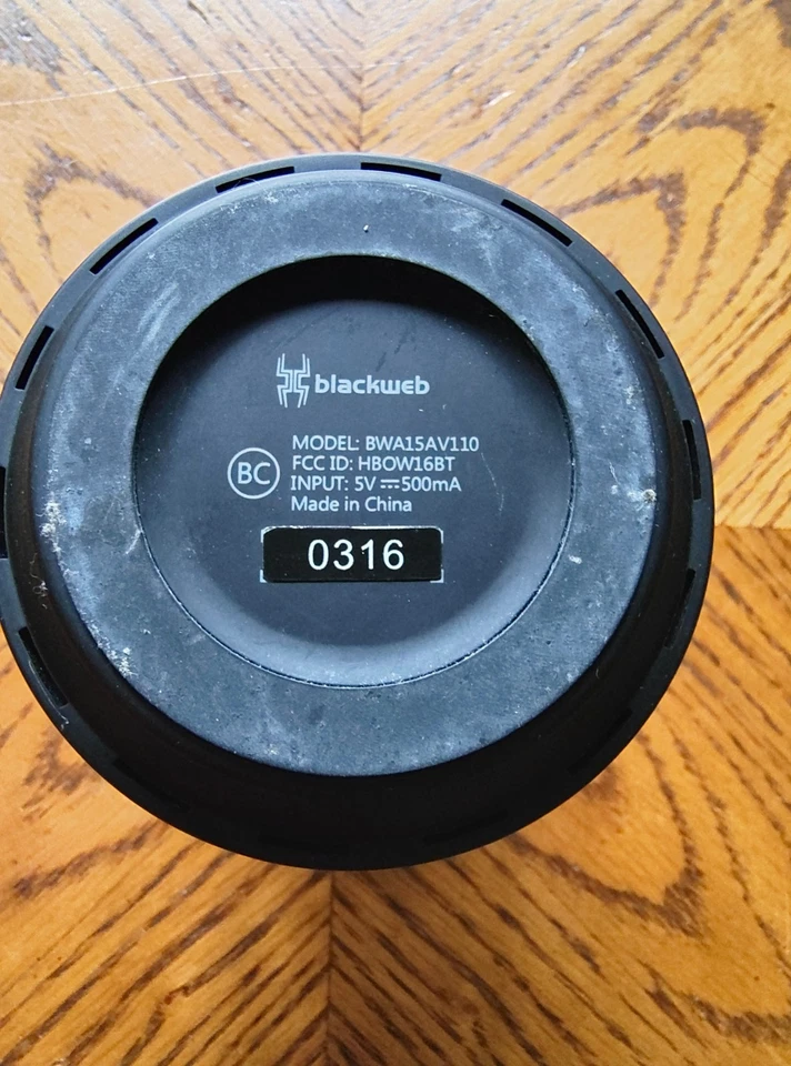 Blackweb BWA15AV110 Bluetooth Wireless Speaker – Portable, No Charger - Image 4 of 4