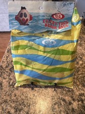 Vintage 1970s Ideal Toy Corp Funny Clown Face Inflatable Beach Ball Japan NEW