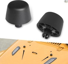 2 PCS Car Hood Front Stopper, Hood Stop Support Bumper Rubber Pier, Replaces OEM