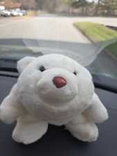 Vintage Gund Snuffles 1981 White Bear Teddy Polar Stuffed Animal Plush Bear 10"