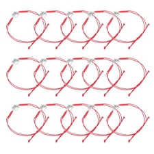 20pcs Cheerleading Bracelet: Handmade Braided String Wristbands, Adjustable