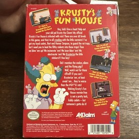 Krusty's Fun House (Nintendo NES) Complete CIB - Tested - Authentic