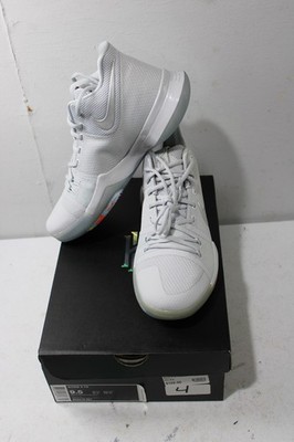 Nike Kyrie 3 TS Pure Platinum Shoes 852416 001 Mens Size 9.5