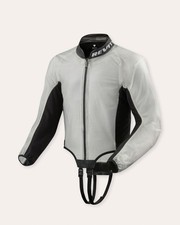 Trackmaster H2O Rain Jacket, Transparent-Black, Size L Standard