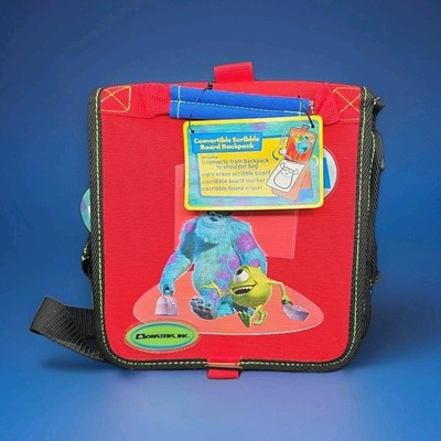 Disney Pixar Monsters Inc. Convertible Scribble Board Backpack Rare NOS Vintage 