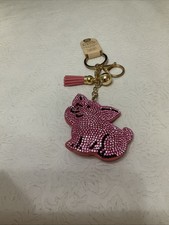 Rhinestone PIG w Tassle Keyclip NEW