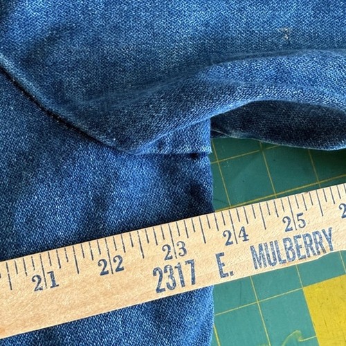 Vintage 80er Herren Wrangler 74256PW Western Jeansjacke Sherpa gefüttert distressed Gr. L - Bild 7 von 8