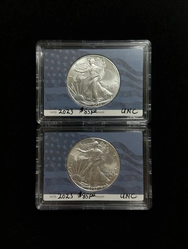 2023 American Silver Eagle ~ BU Two In The Lot 2 Coins