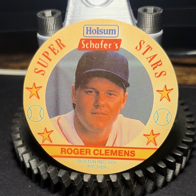 1989 Holsum Schafer's Super Stars Roger Clemens Boston Red Sox Coin