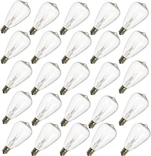 25-Pack ST35 Light Bulbs Replacement Edison Clear -5 Watts C7/E12 