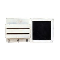 Wandorganizer Mit Tafel Weiß Lino Memoboard SchlüSselbrett Hti-Living