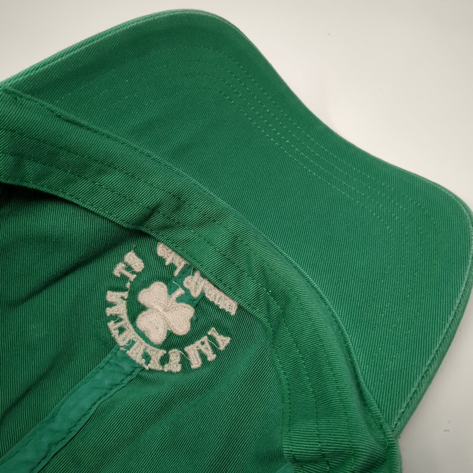 St. Patrick's Day Strapback Hat Solid Green XL Em… - image 8