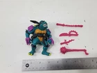 Slash w/black Belt! Vintage TMNT Figure Complete 1990 Playmates Ninja Turtles
