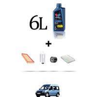 Hoffcar Set Service 4 Filter Und 6L ÖL FüR Ford Tourneo Connect 1.8 Tdci 55Kw