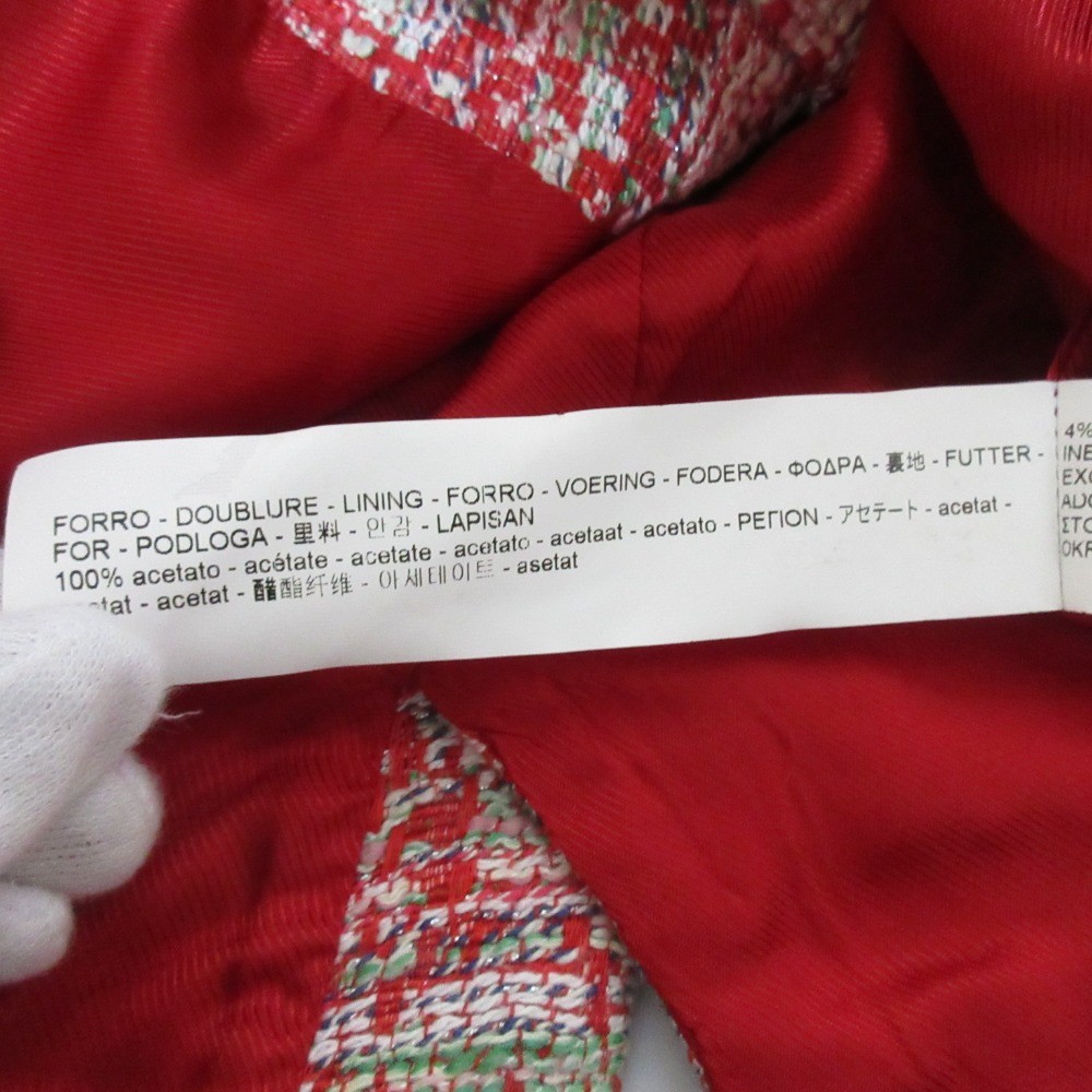 ZARA Basic Collection Collarless Tweed Jacket, Si… - image 11