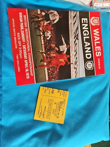 Wales V England 18/04/1970 Programme & Ticket