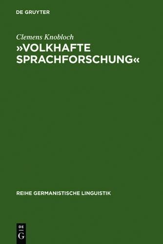 Clemens Knobloch »Volkhafte Sprachforschung« (Hardback)