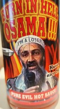 Rare Hot Sauce Burn In Hell Osama Pure Evil 5oz Bottle