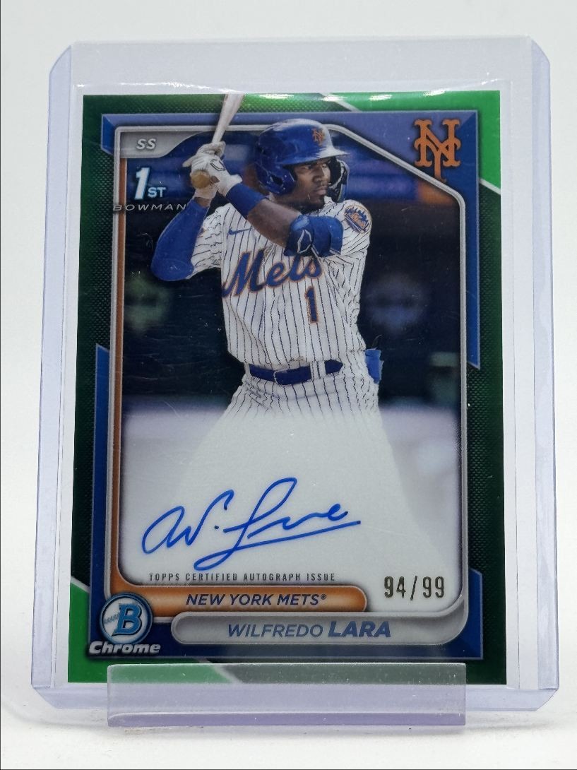 WILFREDO LARA 2024 BOWMAN CHROME 1ST GREEN REFRACTOR AUTO /99 Q2754